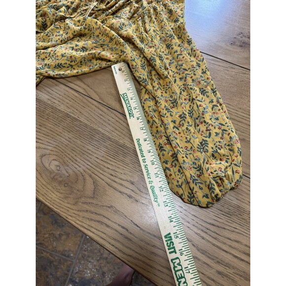 Ophelia Roe Anthropologie‎ Women Size Large Floral Tiered Blouse Peasant Boho - Picture 7 of 11